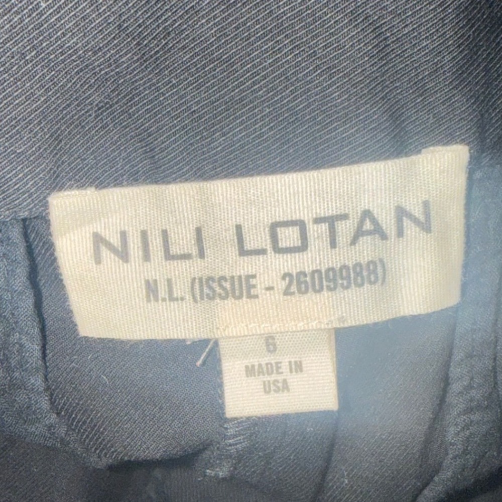 Nili Lotan Black Cropped Balloon-Leg Pants - Picture 4 of 5